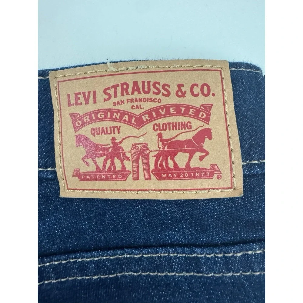 Levi's 712 Slim Jeans Women 28 Dark Wash Denim Premium Mid Rise Stretch